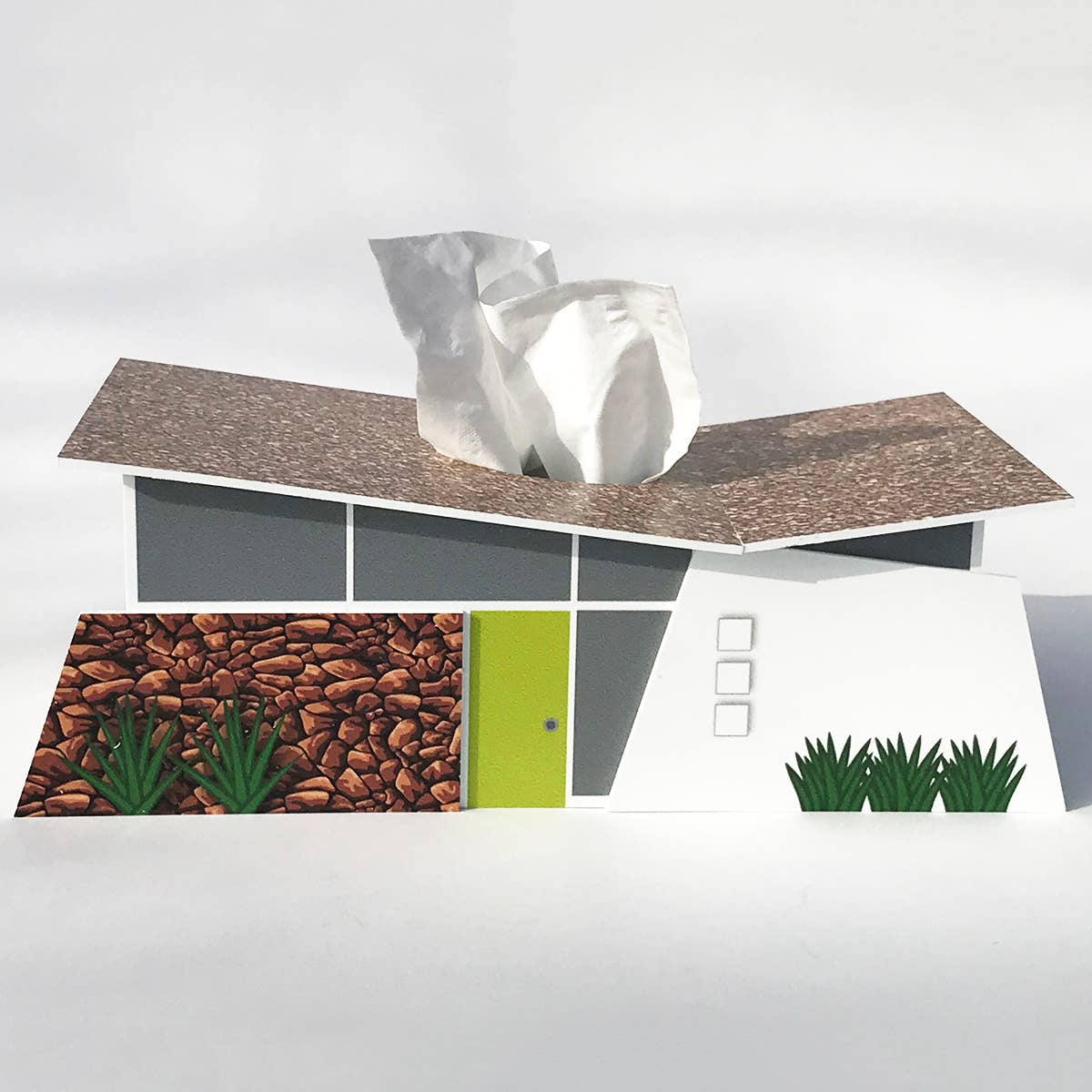 Midcentury Tissue Box Cover - Ranch Club Estates