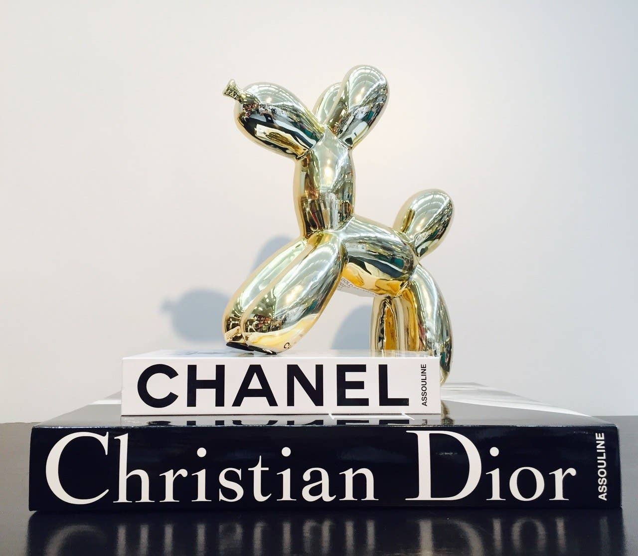 Gold Ceramic Dog Piggy Bank - 12" tall