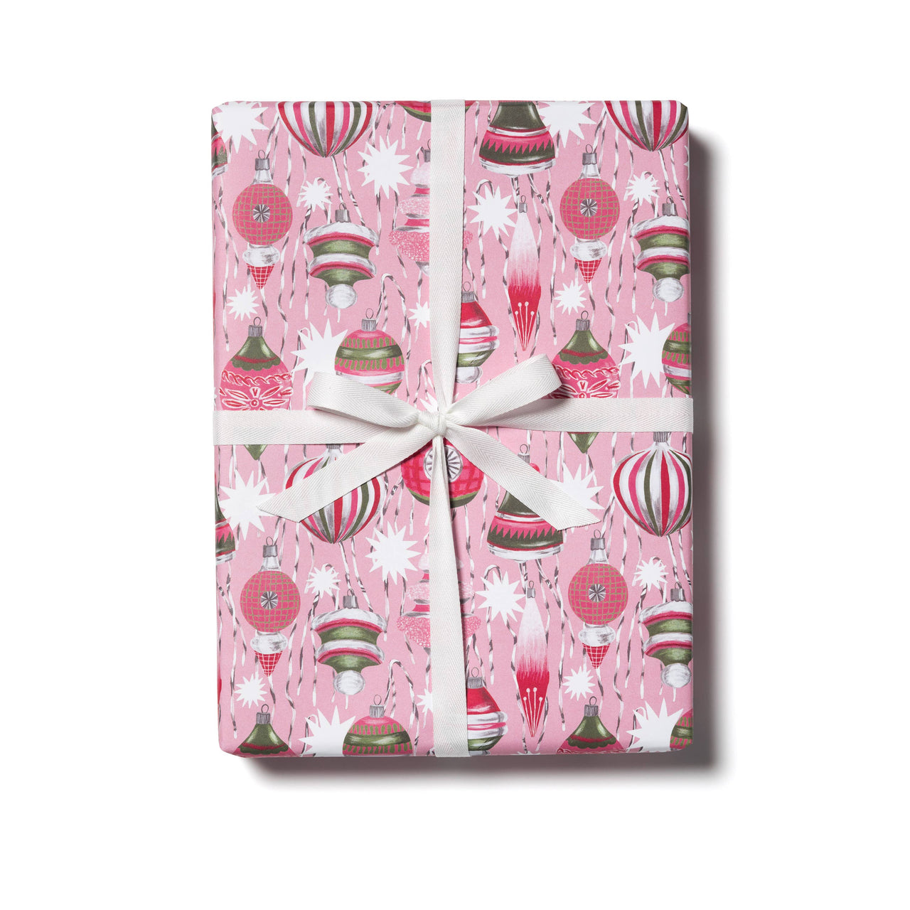 Retro Ornaments holiday wrapping paper