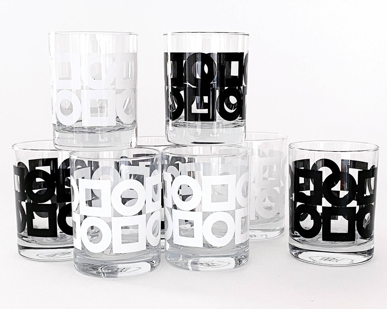 Modernista Old Fashioned Glasses - Set of 4: Mixed