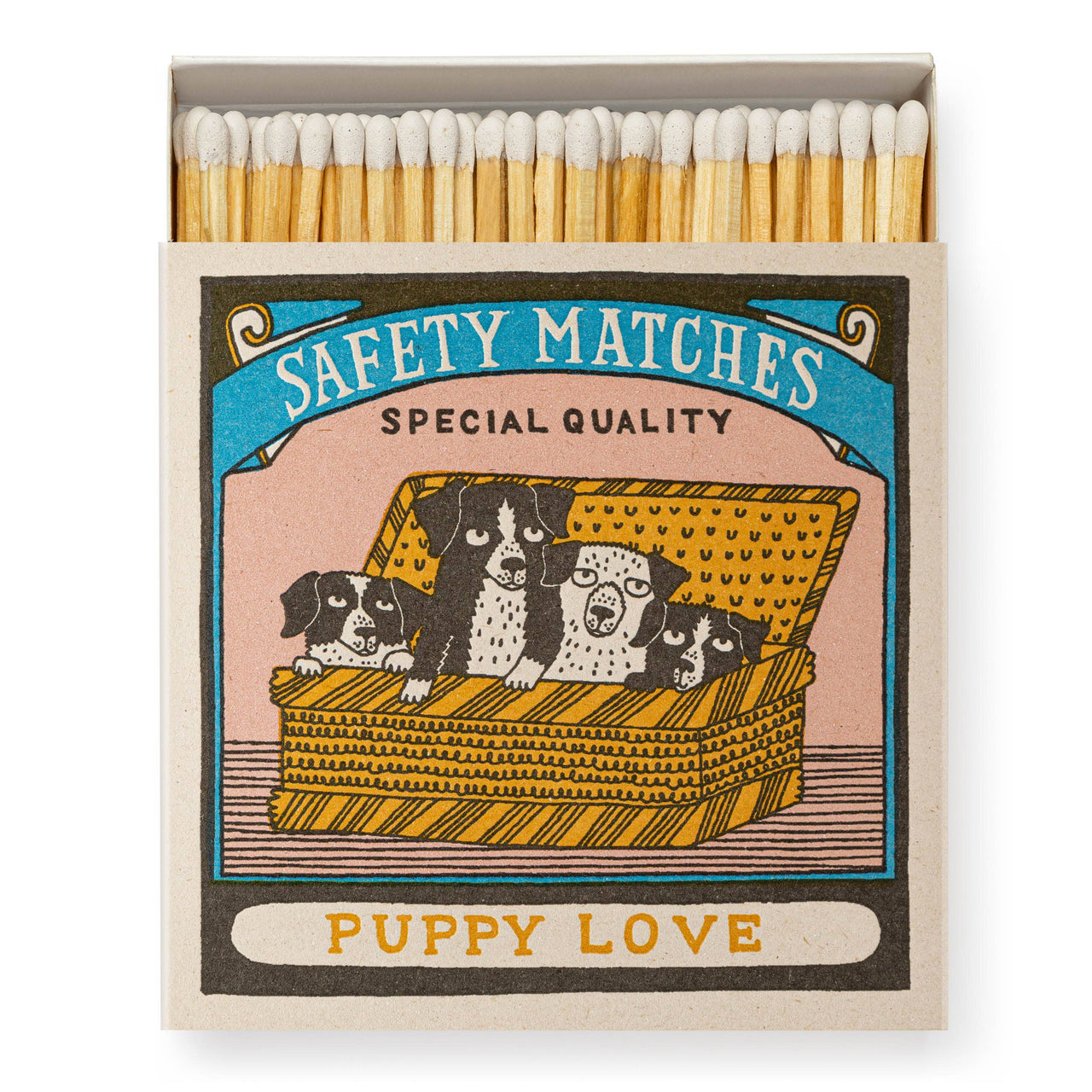 Puppy Love | Square - Safety Matches