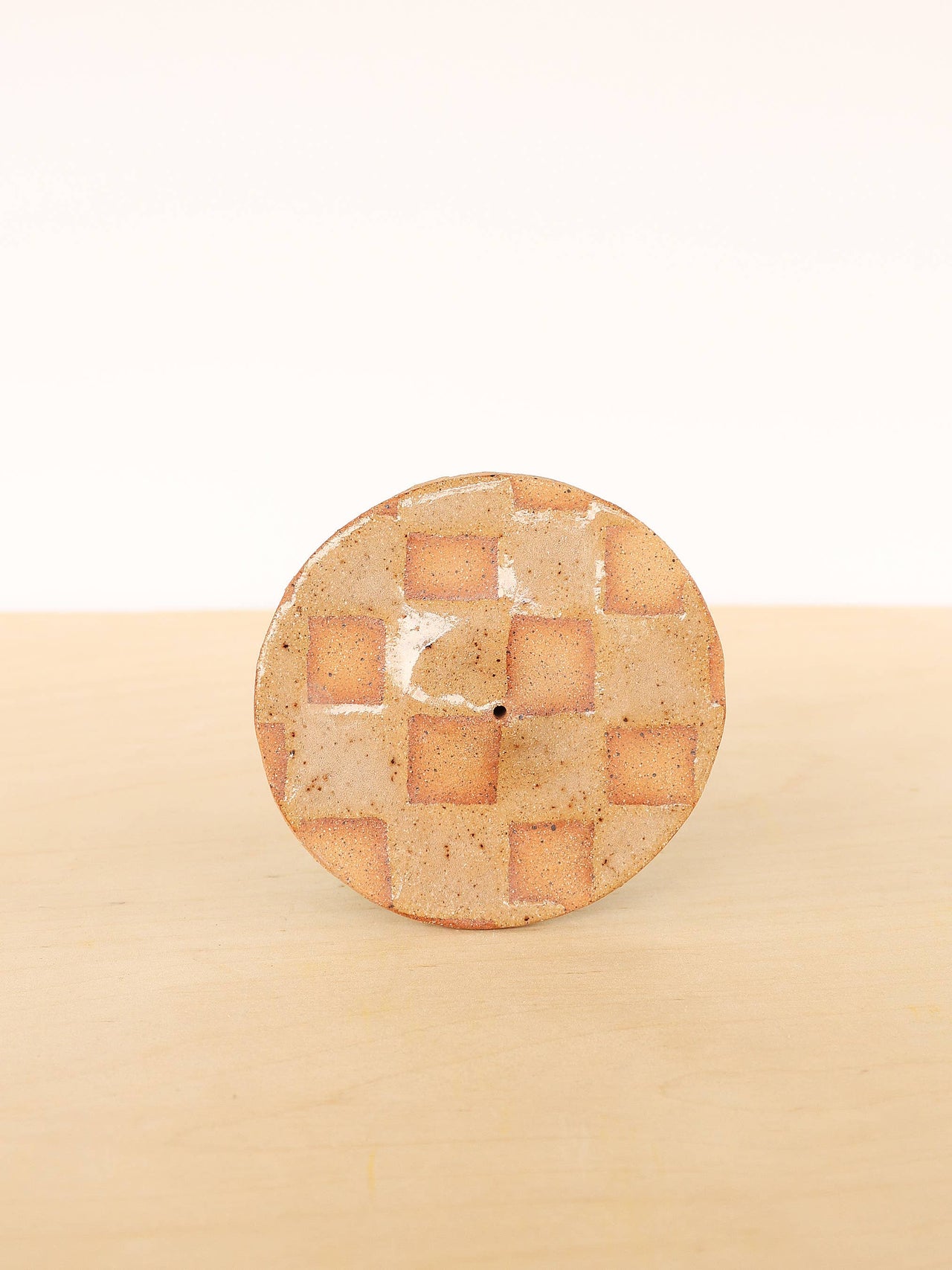 Checkerboard Ceramic Incense Holder