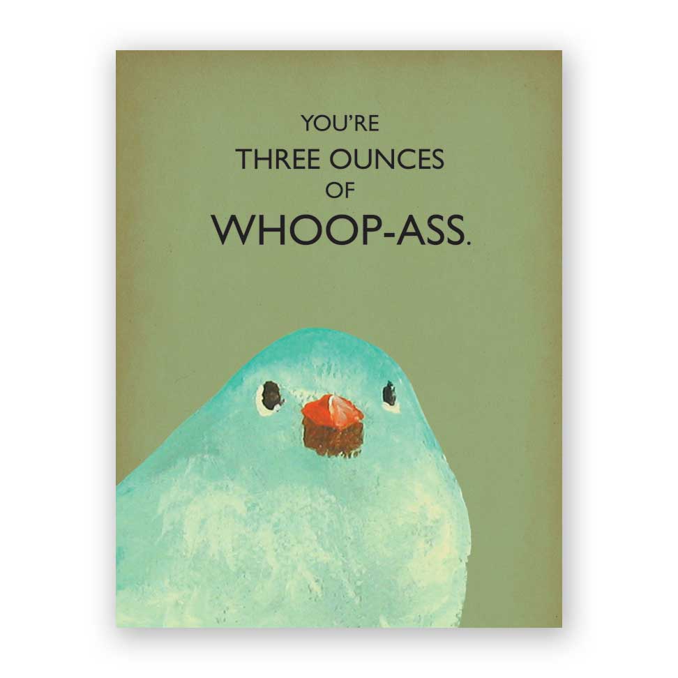Three Ounce Greeting Card