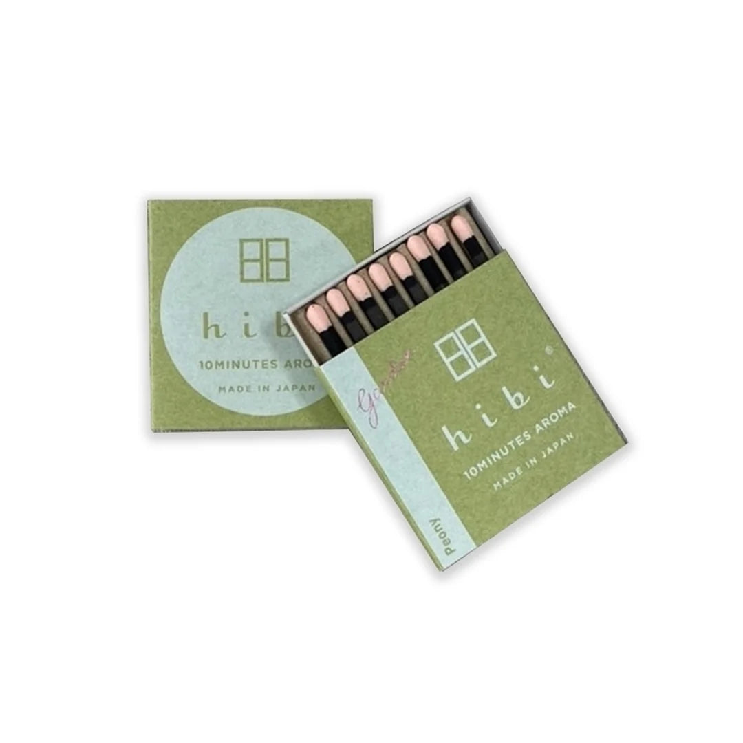 Hibi Match - Box of 8 Incence Matches (Peony, Yuzu, Lavender)