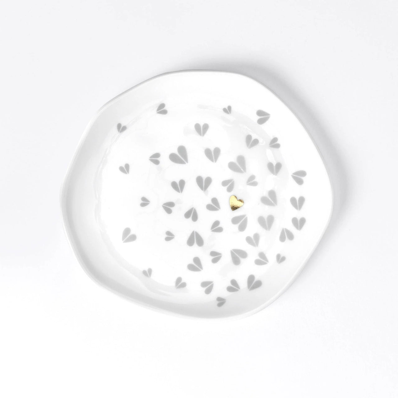Porcelain Plate Hearts