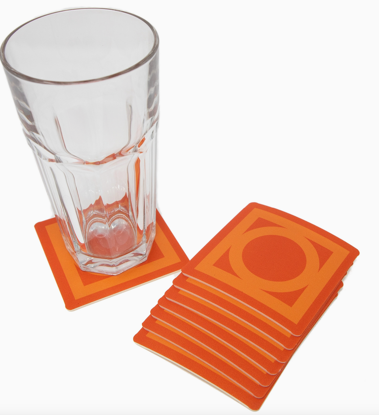 Sunmor Square Vinyl Coaster Set