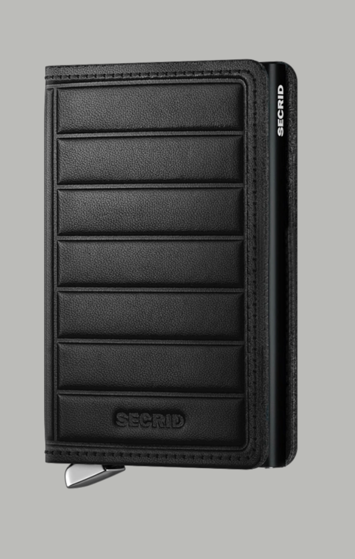 Secrid Slim Wallet Emboss Lines (Black)