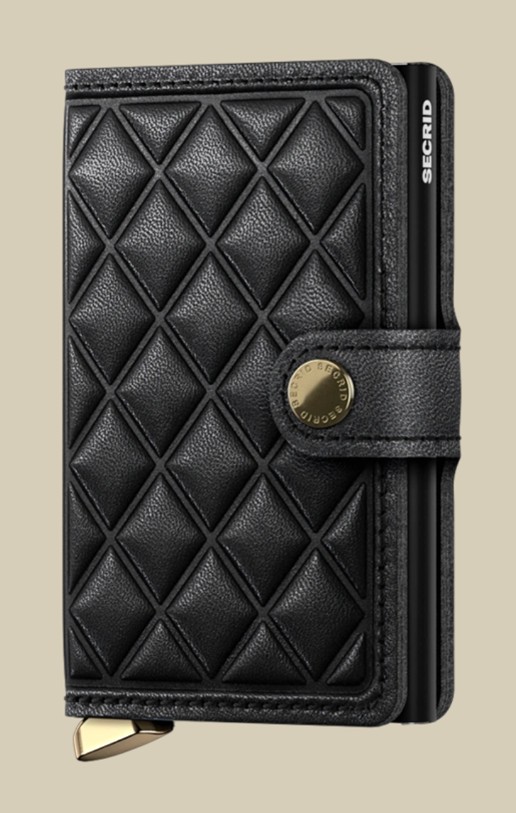 Secrid Mini Wallet Emboss Diamond (Black)