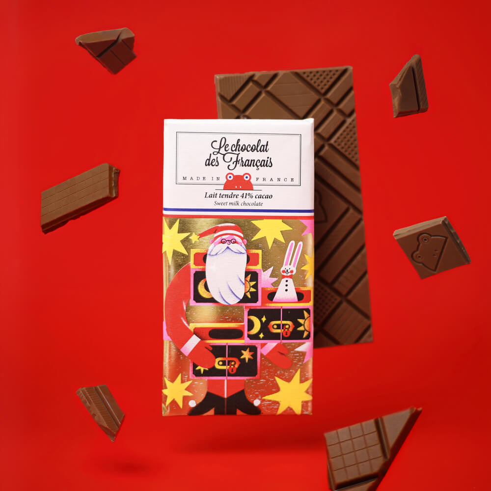 Le Chocolat des Francais - Milk Chocolate Santa (80g)